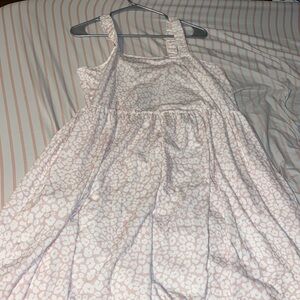 Pink leopard print dress